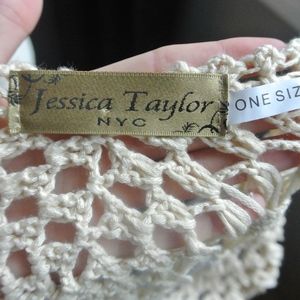 Jessica Taylor New York Swim - Blue Tie Dye Crochet Shawl Jessica Taylor New York Swim - Blue Tie Dye Crochet Shawl